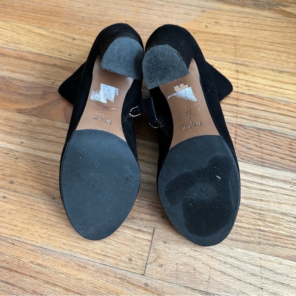 Dune London Black Suede Ankle Boots size 39 - Picture 3 of 6